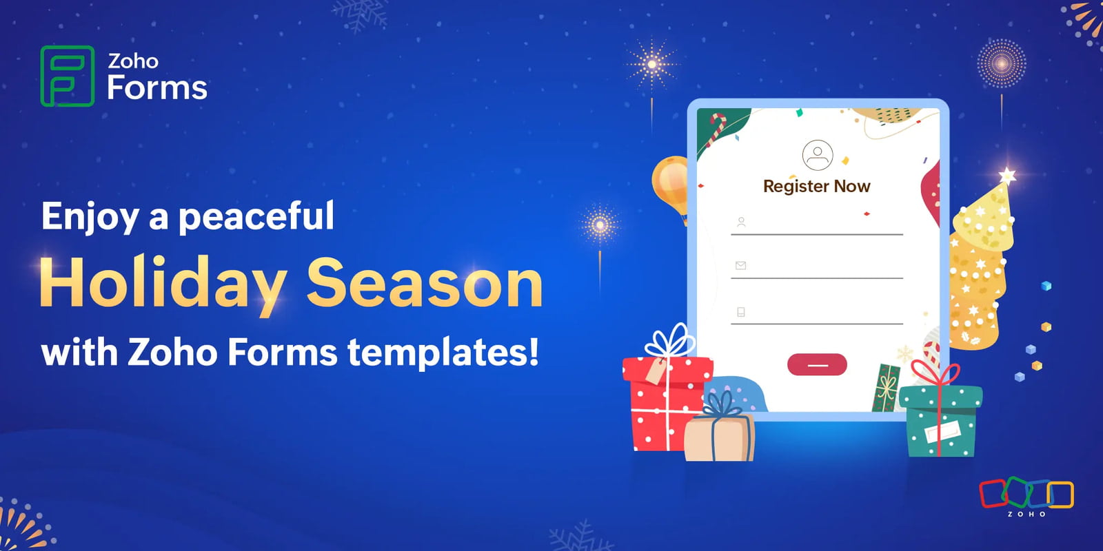 Streamline Your Holiday Event Planning with Zoho Forms' Customizable Templates