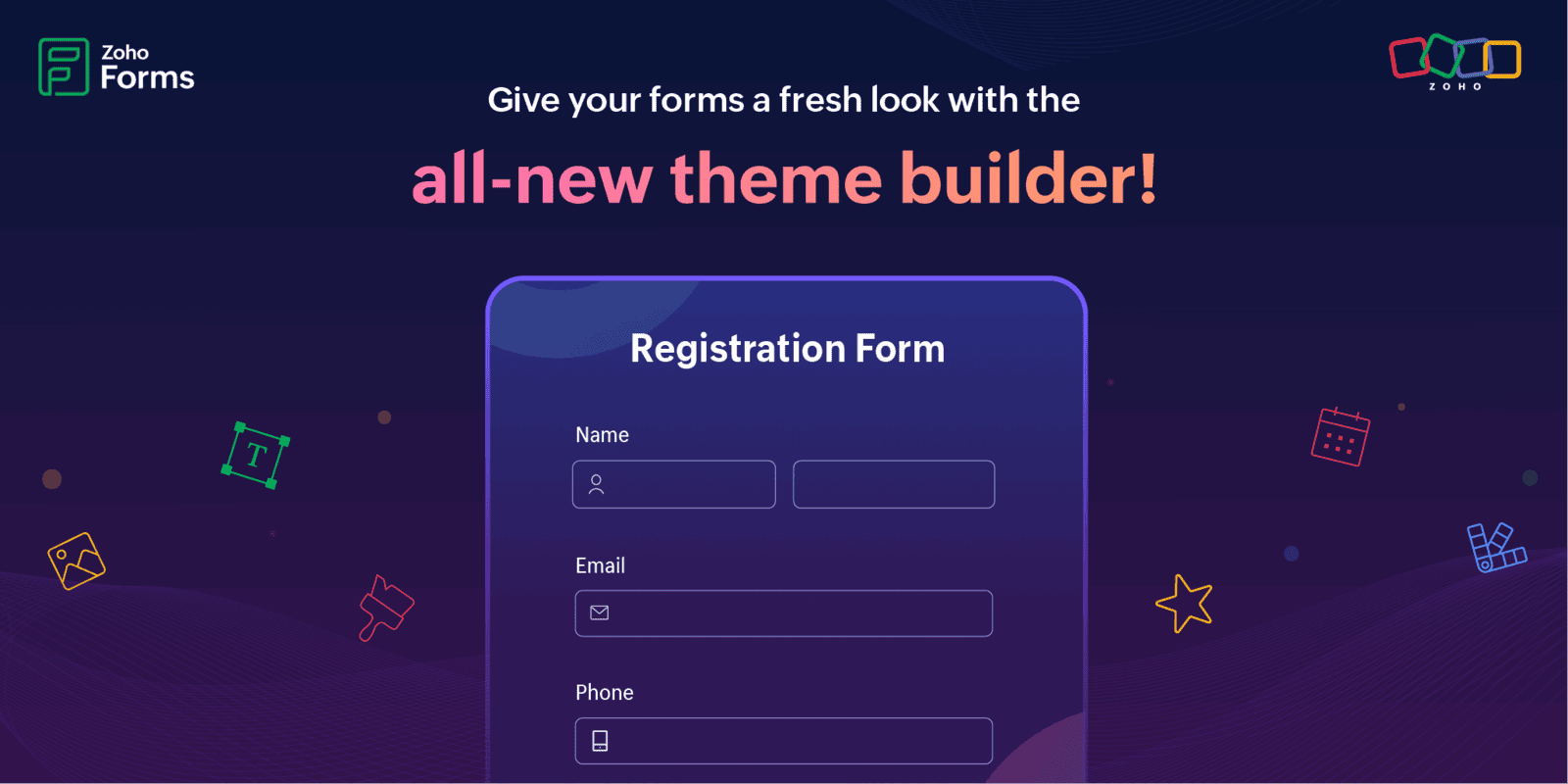 Level Up Your Brand with Zoho Forms' New Theme Builder: Create Stunning, Functional Forms!