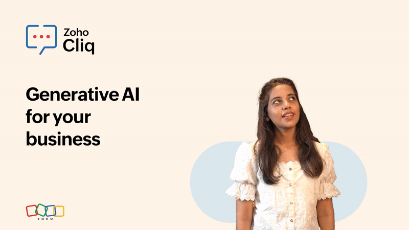 Unleashing Generative AI: Transforming Business with Zoho's Innovative Tools