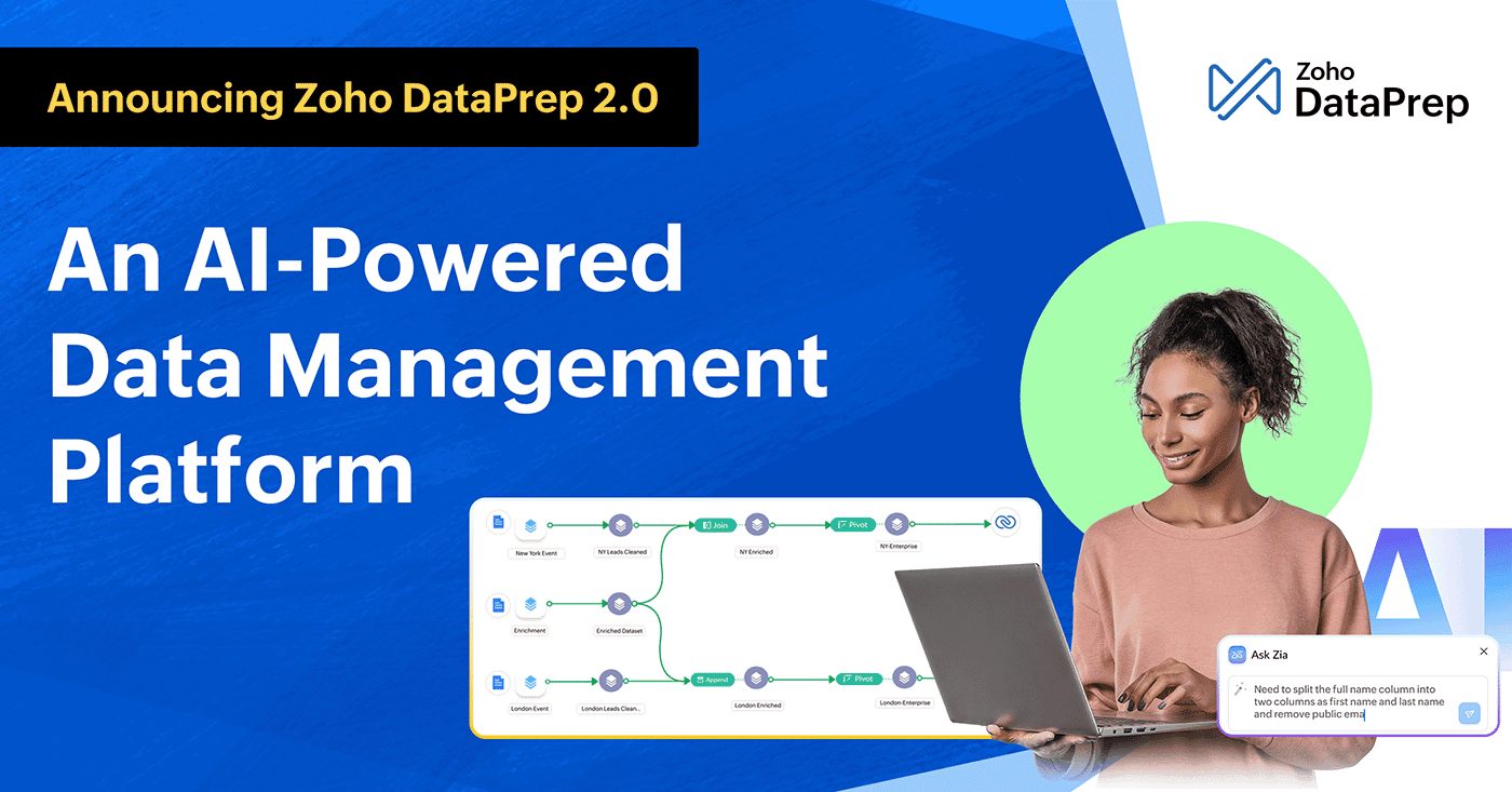 Transform Data Management with AI: Discover Zoho DataPrep 2.0's New Features!