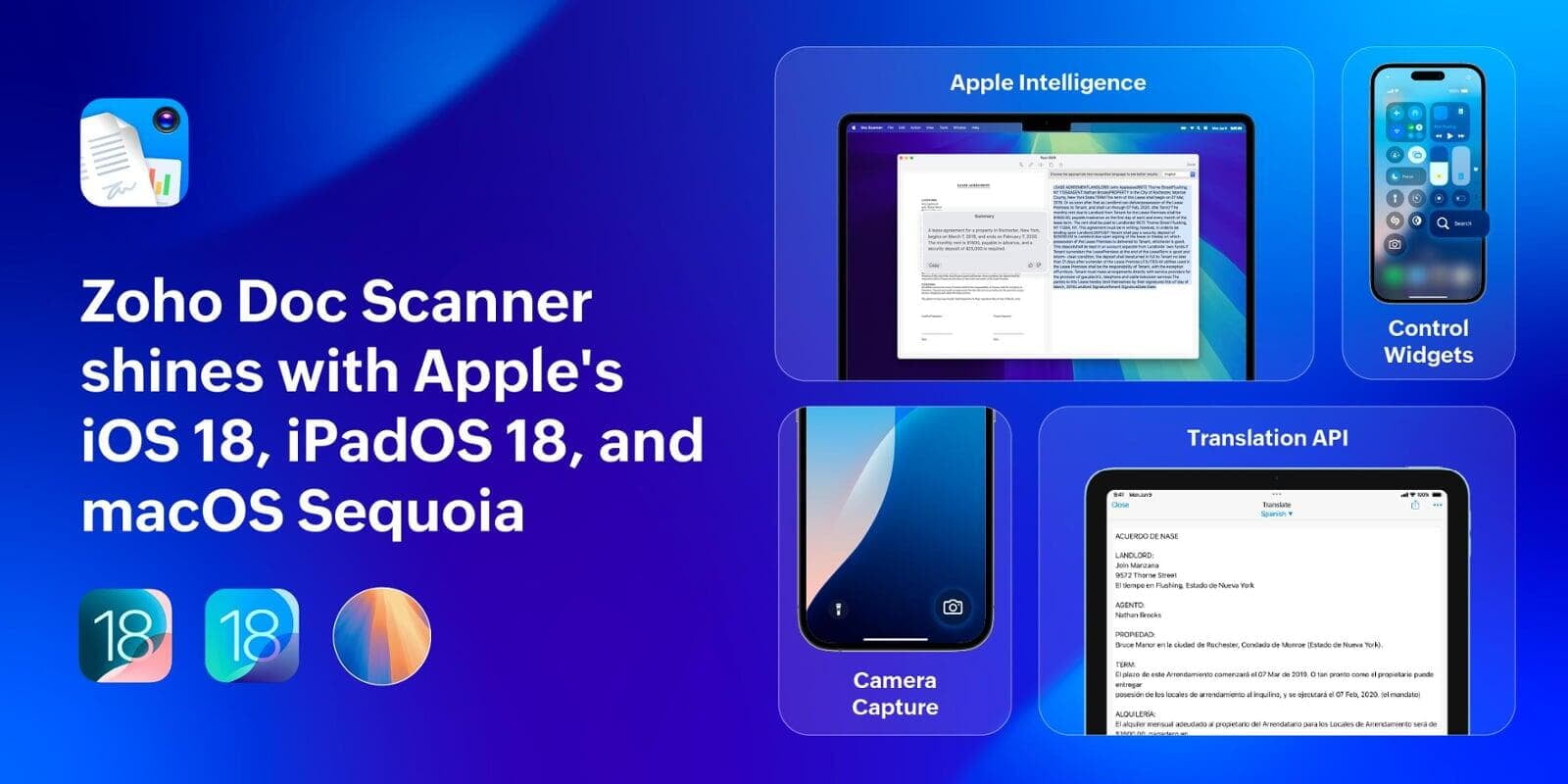 Zoho Doc Scanner Now Fully Compatible with iOS 18, iPadOS 18, and macOS Sequoia!