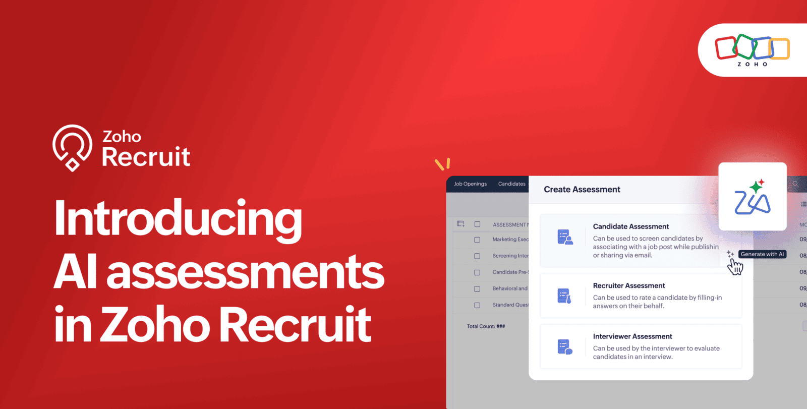 How Zoho Recruit’s AI Assessment Generation Transforms Skill-Based Hiring